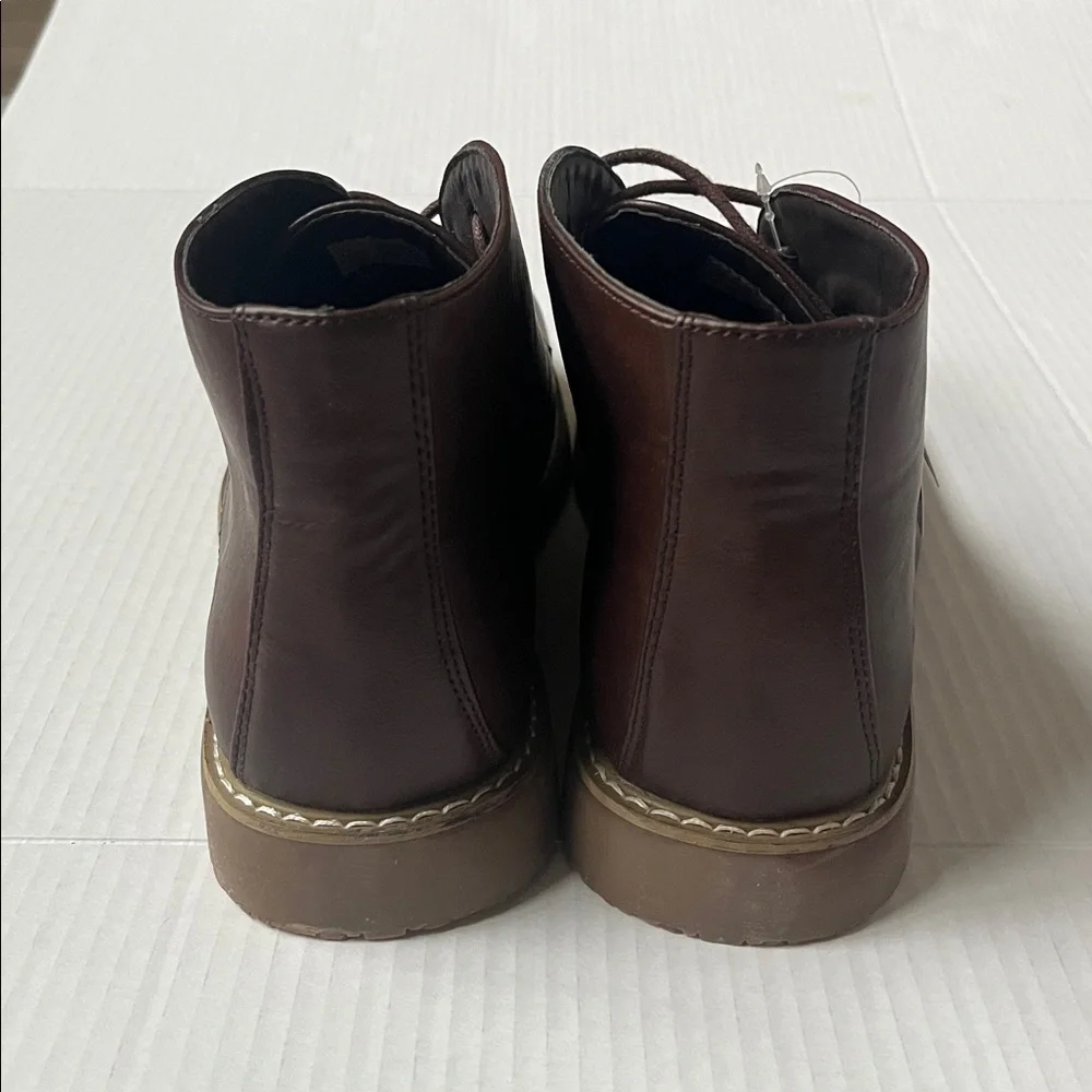 New Men's Brown Leather Boots